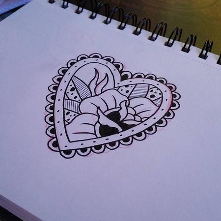 Tattoos - Rose Heart - 108878